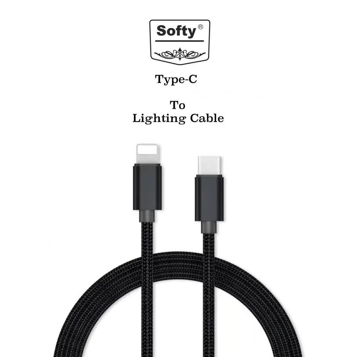 Softy Premium Quality  For Apple Lihgtning To Type-C Fast Charging Cable 1