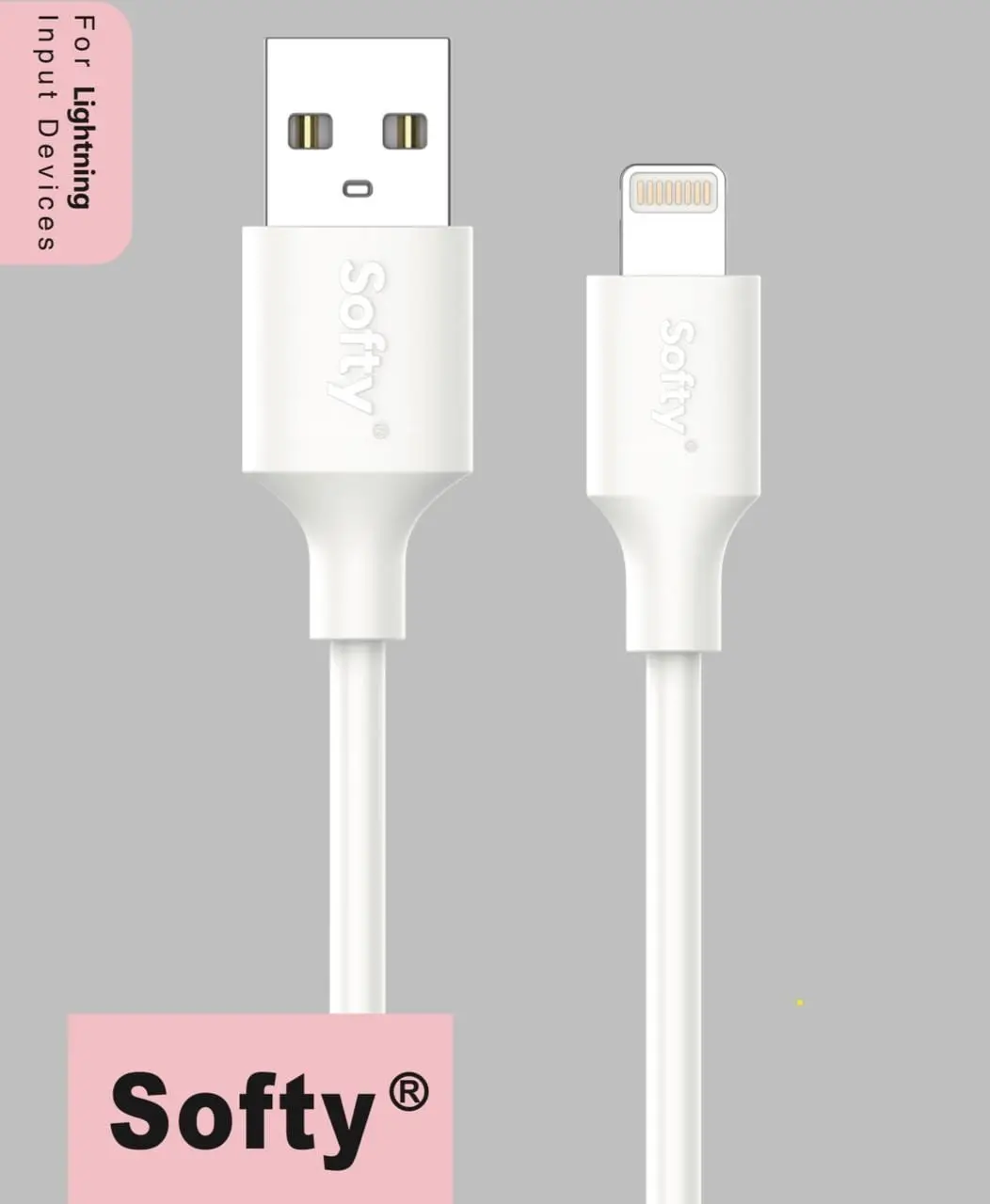 Softy Premium Quality Link Series 3A Lightning Usb Cable 1.2M 1