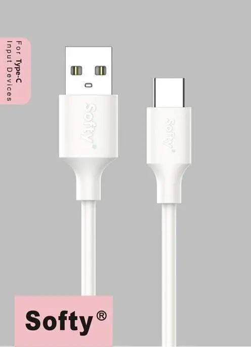 Softy Premium Quality Link Series 3A Type-C Usb Cable 1.2M 1
