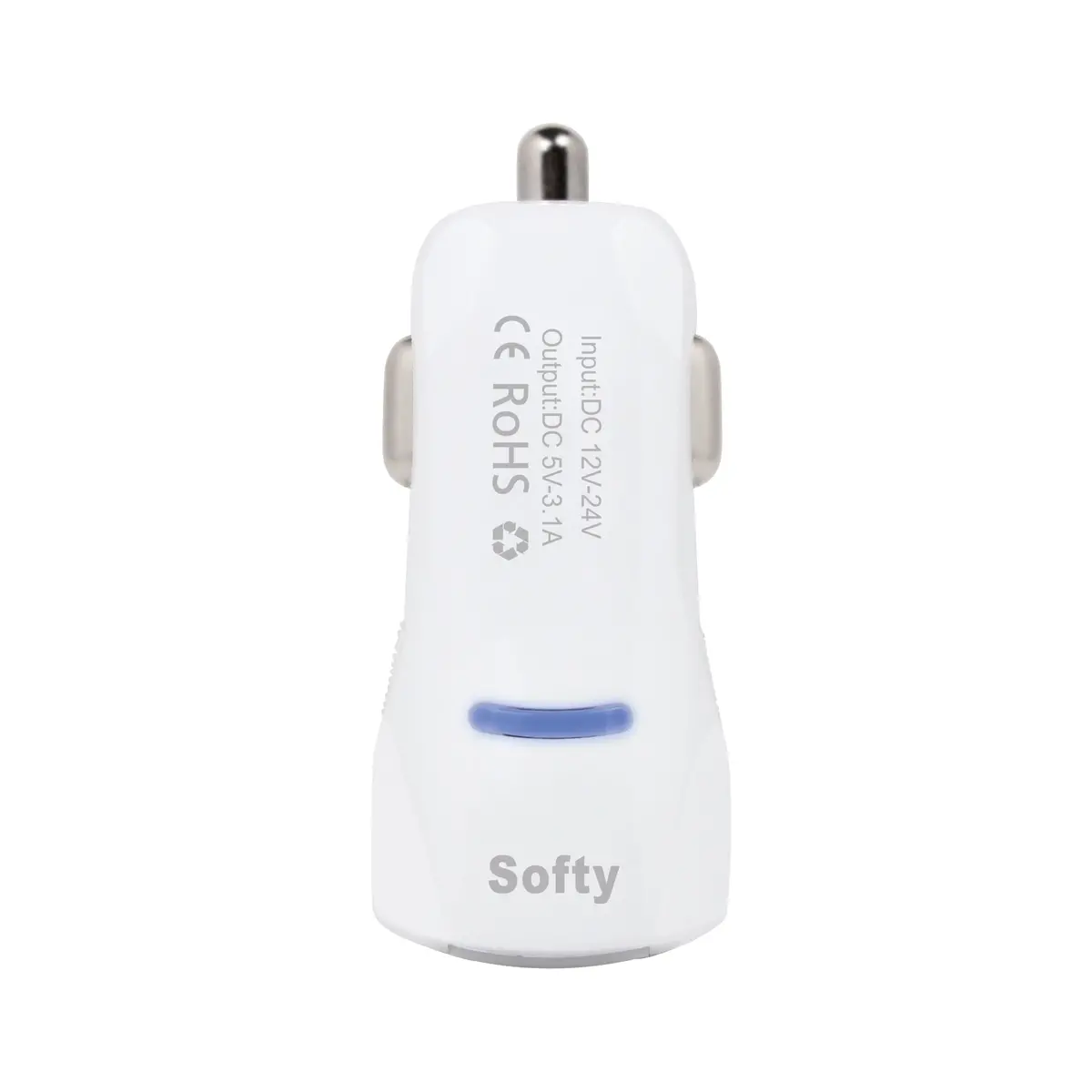 Softy Premium Quality 3.1Amp Dual Usb Car Charger 1