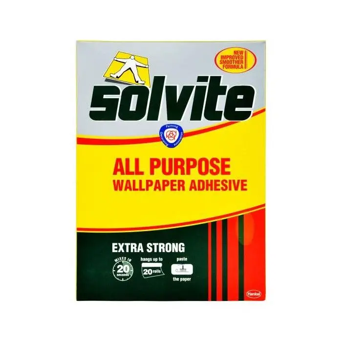 Solvite Extra Strong Wallpaper Adhesive Decorator's Box (30 Roll Pack) 2