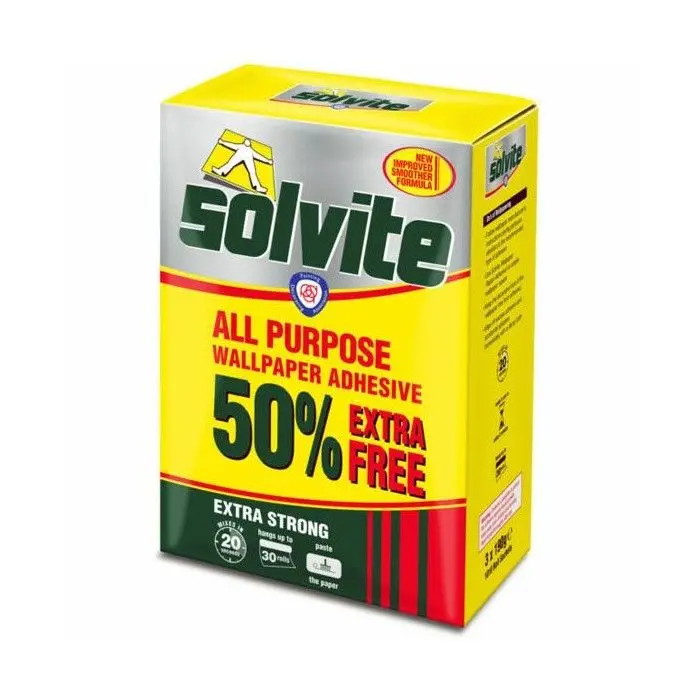 Solvite Extra Strong Wallpaper Adhesive Decorator's Box (30 Roll Pack) 1