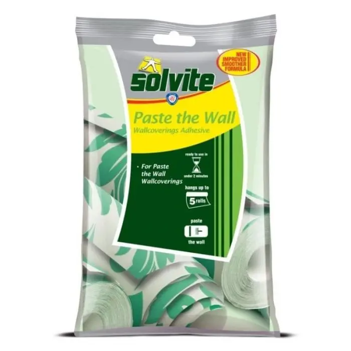Solvite Paste The Wall Wallpaper Adhesive (5 Roll Packet) 1