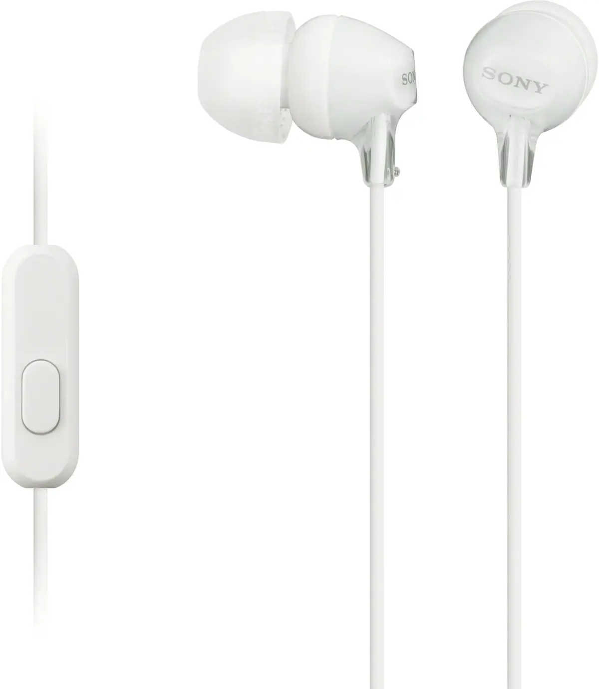 Sony Mdr-Ex15ap Earphone With Mic Headset (White) 1