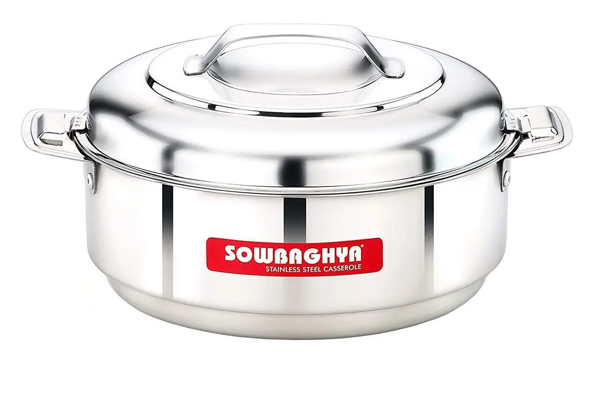 Sowbaghya Stainless Steel Hotpot, 2500 Ml 1