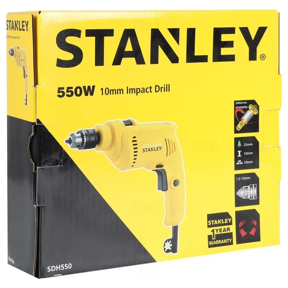 Stanley Sdh550-In 550 W 10 Mm Impact Drill 1