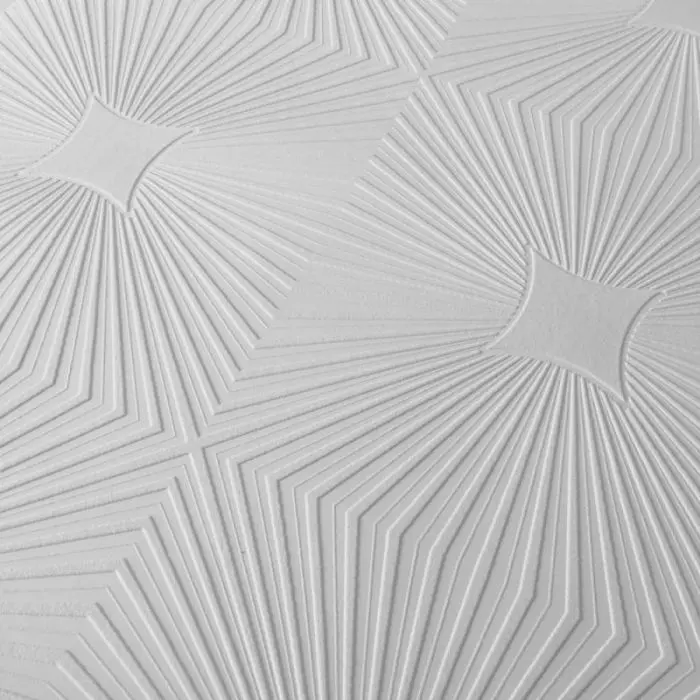 As Creation Starburst Blown White Paintable Vinyl Wallpaper 6639-17 2