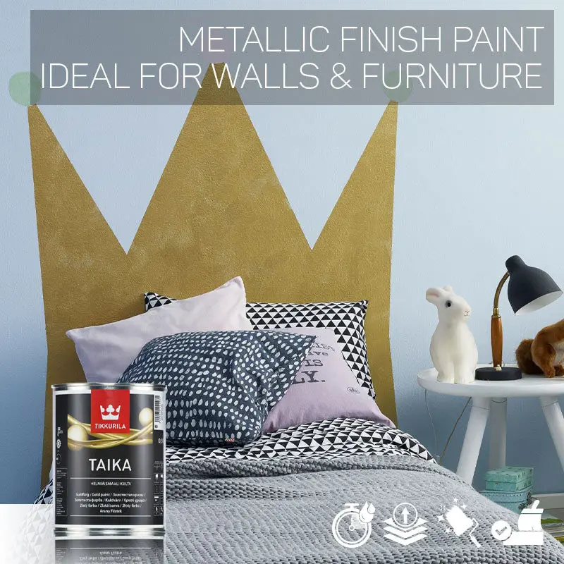 Tikkurila Taika Pearl Metallic Finish Paint 1