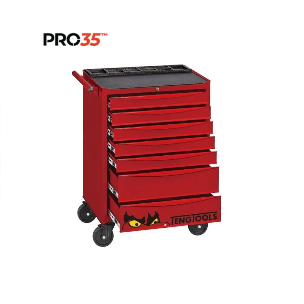 Teng Tools 26" Pro35 Classic Cabinet 7 Drawers-Red 1