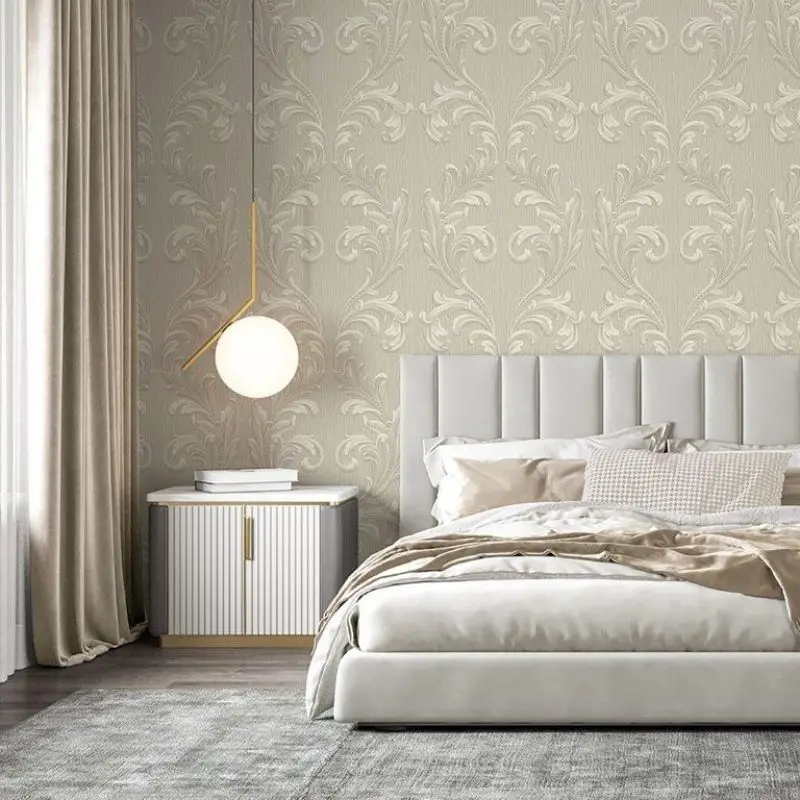 Tiffany Textured Fiore Scroll Wallpaper 1