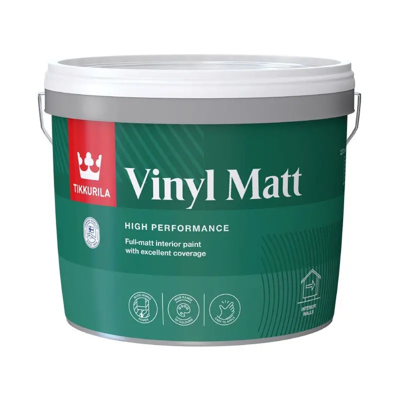 Tikkurila Vinyl Matt Emulsion For Walls & Ceilings - Colour Match 1