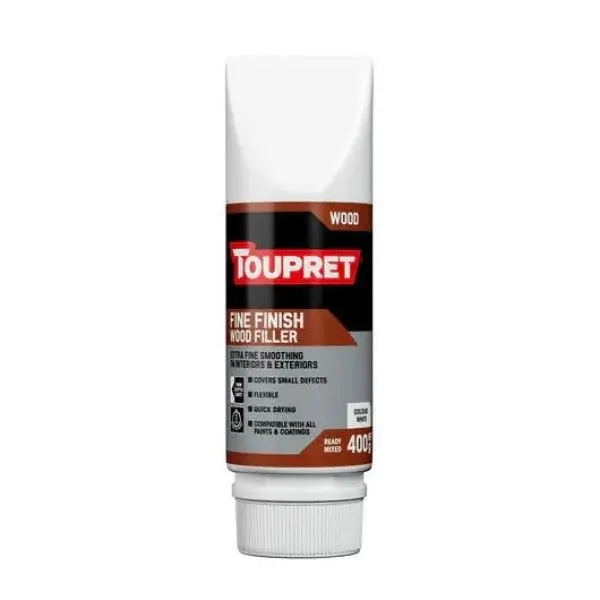Toupret Fine Finish Wood Filler - White - 400G 1