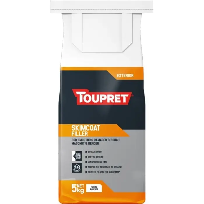 Toupret Exterior Skimcoat Filler - 5Kg 1