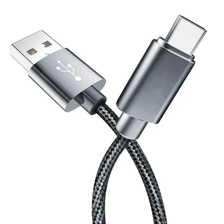 Transton  Unbreakable Metal Braided High Speed Type C Charging Cable For Mobiles 20Cm 1