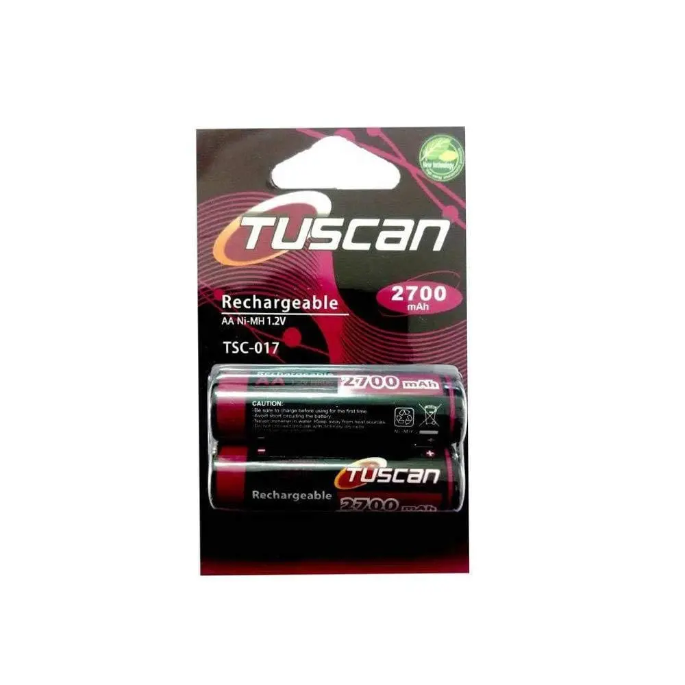 Tuscan Aa 1.2V 2700Mah Rechargeable Battery (2 Pcs) 1