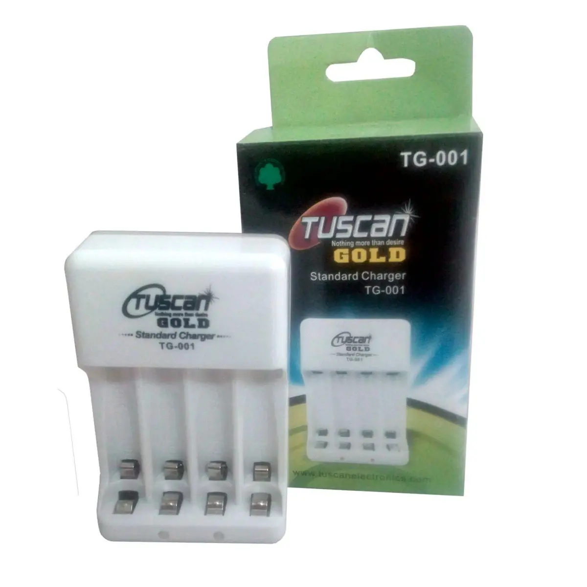 Tuscan Gold Battery Charger For Aa And Aaa Rechargeable Batteries Tg-001 1