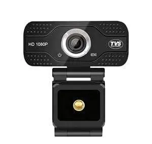 Tvs Electronics Webcam Wc 103 Plus Built-In Digital Mic For Hq Sound | Light Compensation | 1080P Hd Video Calling | Video @ 30 Fps | Wide Angle Lens 1