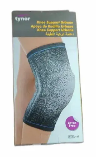 Tynor Knee Support Urbane, Grey, Large,Non Toxic, 1 Unit Knee Pain Relief During Walking, Running And Sporty Activities 1
