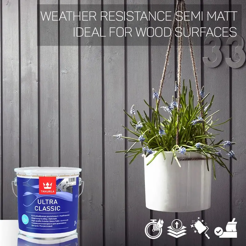 Tikkurila Ultra Classic Weather-Resistant Wood Paint - Colour Match 1