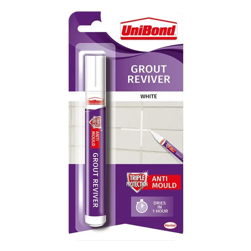 Unibond Grout Reviver Pen 7Ml - Ice White 1