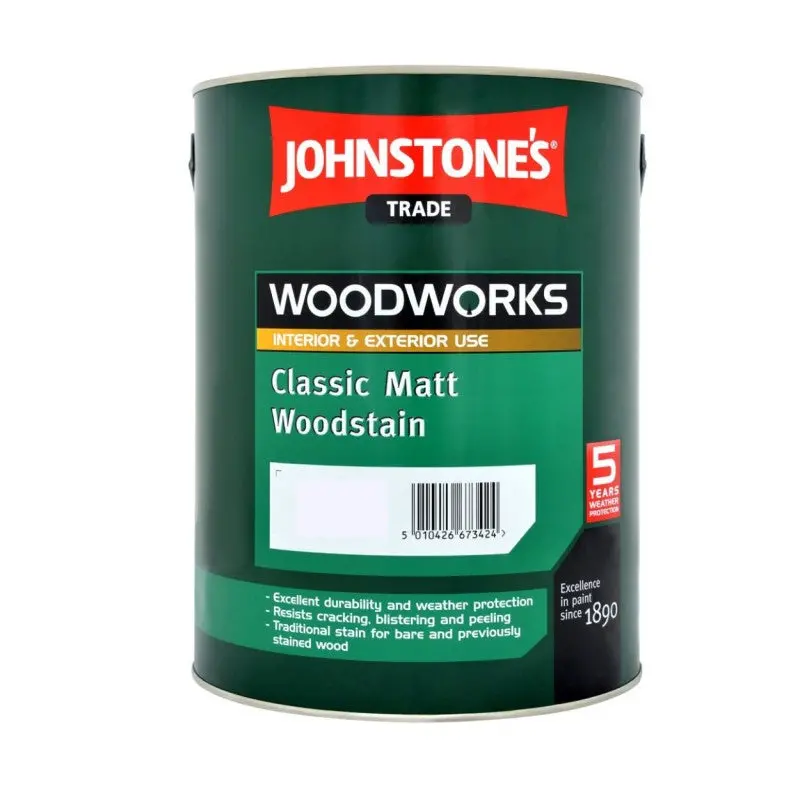 Johnstone's Trade Classic Matt Woodstain For Exterior Wood 1