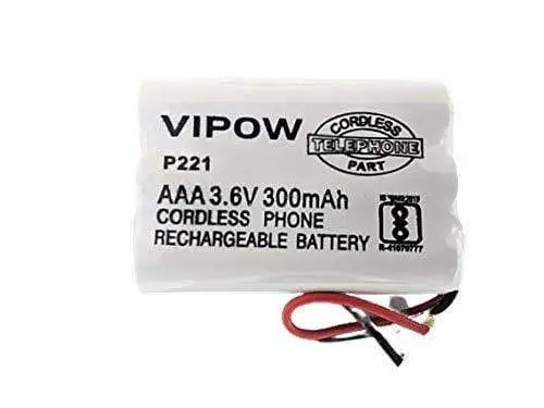 Vipow Aaa (P221) 3.6V 300Mah Ni-Mh Cordless Phone Rechargeable Battery Pack 1
