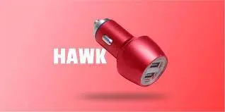 Vismac Hawk Cc04 3.1A Dual Usb Car Chargers Metal With Cable 1