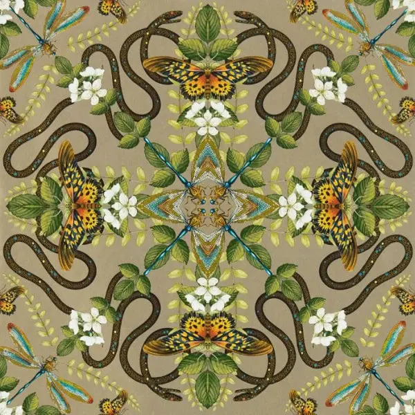 Clarke & Clarke Emerald Forest Wallpaper - Gilver Sample 1