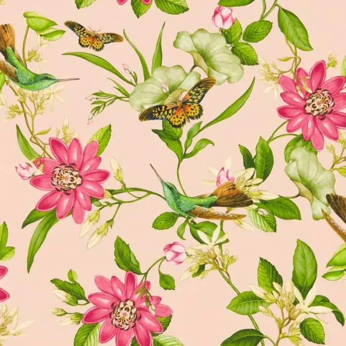 Clarke & Clarke Pink Lotus Wallpaper 1