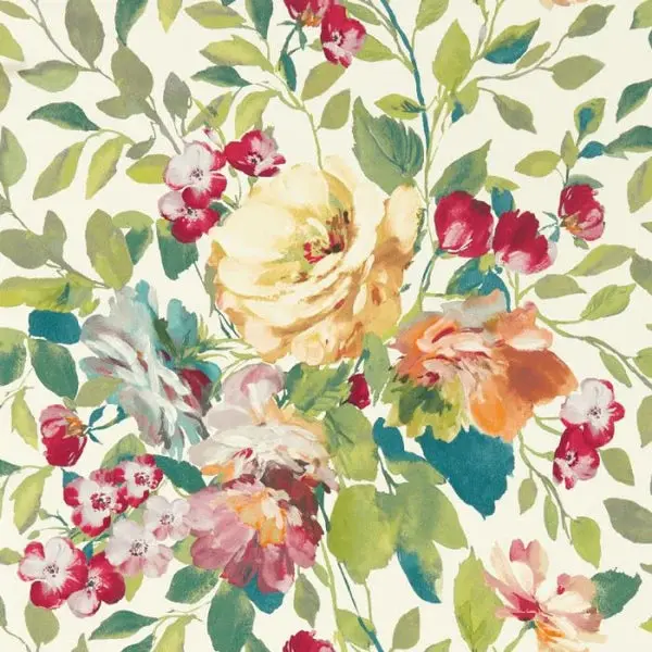 Clarke & Clarke Bloom Wallpaper - Multi Sample 1