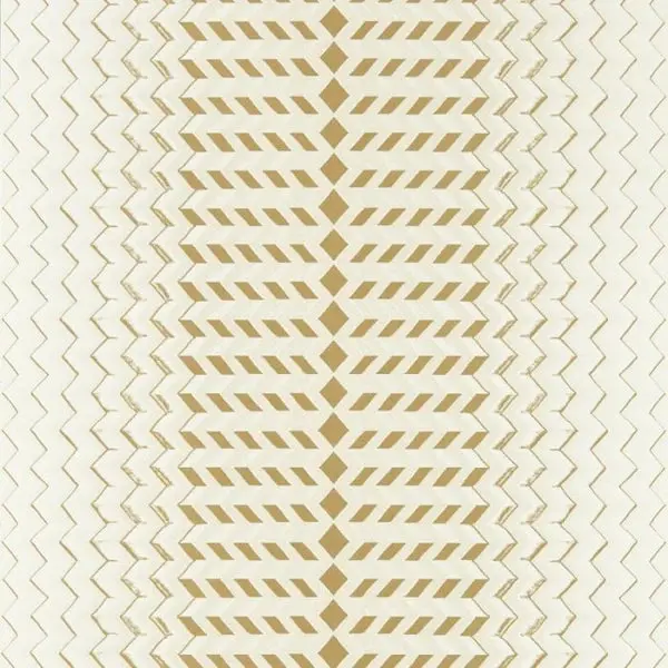 Clarke & Clarke Fragment Wallpaper- Natural/Gold Sample 1