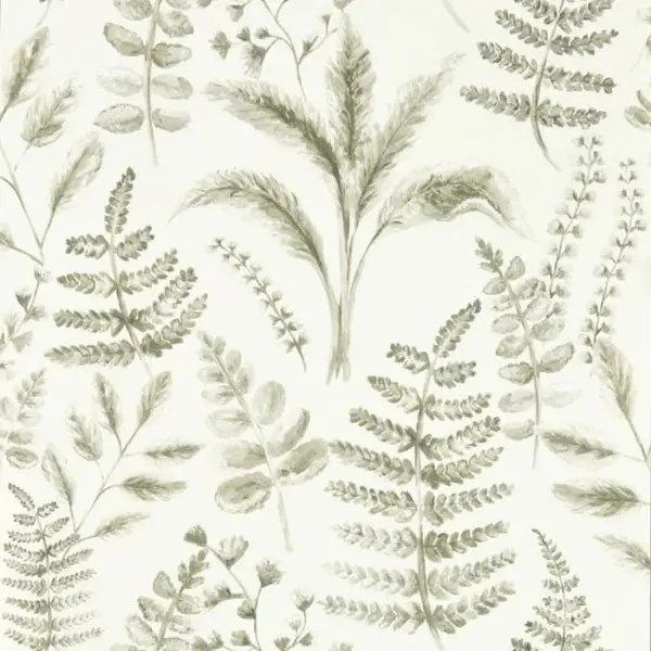 Clarke & Clarke Bracken Wallpaper- Natural Sample 1