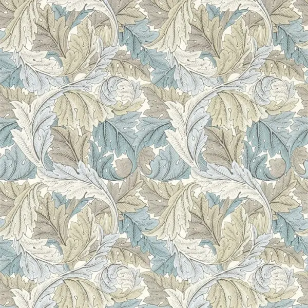 Clarke & Clarke Acanthus Wallpaper- Slate/Dove Sample 1
