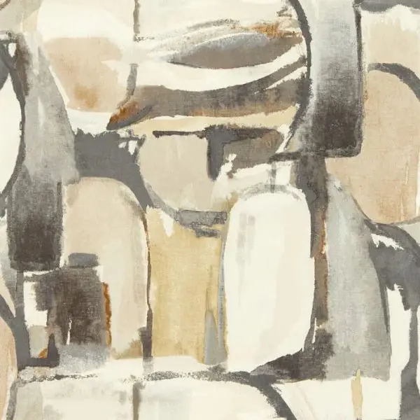 Clarke & Clarke Figura Wallpaper - Linen/Charcoal Sample 1