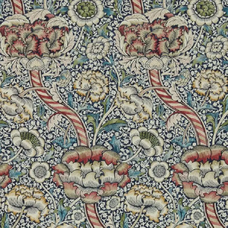 Morris & Co Wandle Wallpaper - Indigo/Madder Sample 1