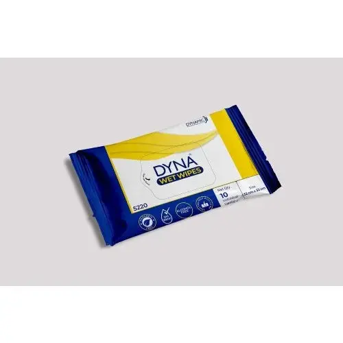 Dyna Wet Wipes Large Size Towel (32Cmx32cm) - Pack Of 10'S 1