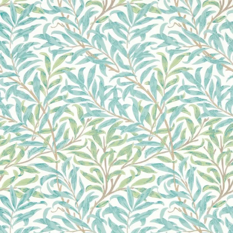 Morris & Co Willow Boughs Wallpaper - Willow/Seaglass Sample 1