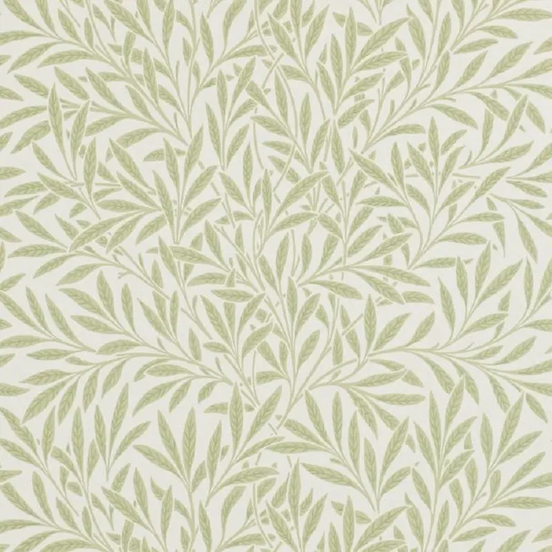 Morris & Co Willow Wallpaper - Olive Sample 1