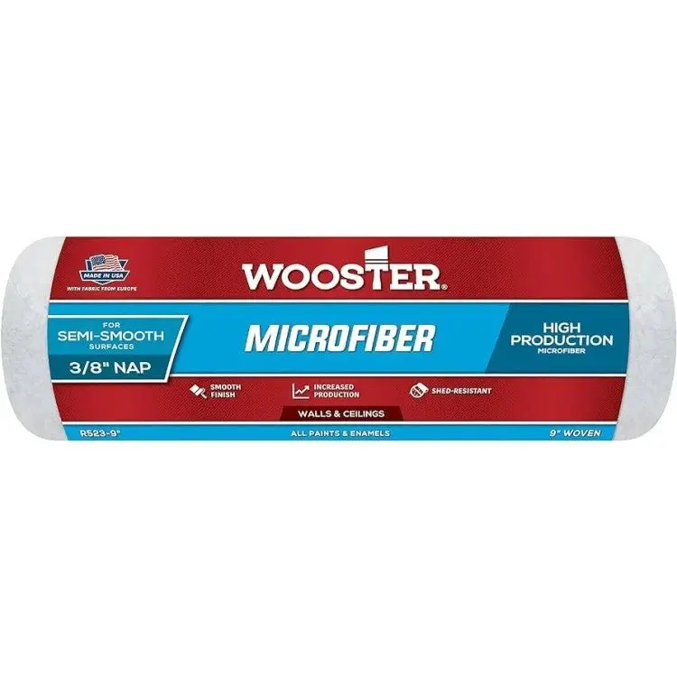 Wooster 9" Microfiber Roller Sleeve 1