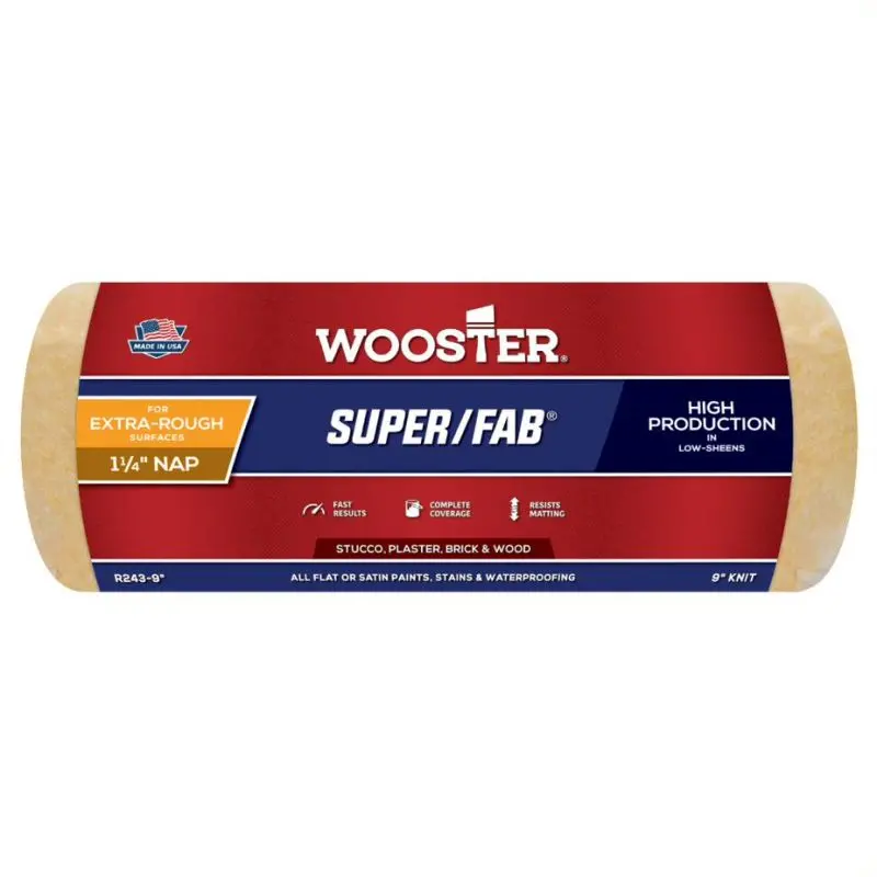 Wooster Super-Fab 9 Inch Masonry Roller Sleeve - Xl 1.25" Pile 1