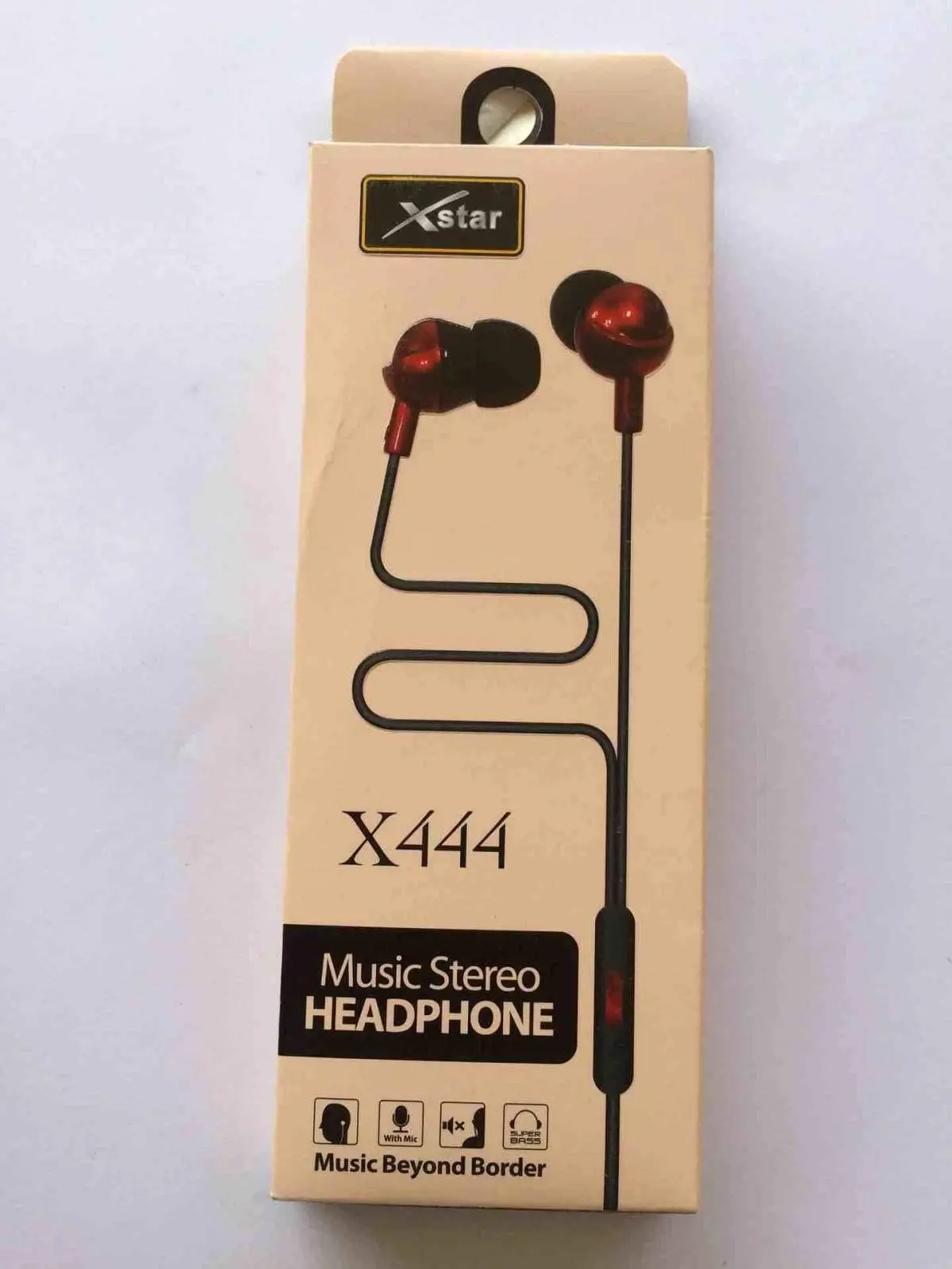 Xstar X-444 Ultra Bass Music Stereo Earphone With Mic Noise Cancellation And Remote 1