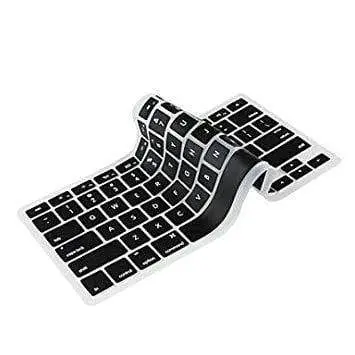 Yashi Laptop Keyboard Protector Cover Black Color Silicone Rubber For Apple Book Pro 13.3" Non Retina 1