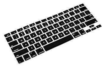 Yashi Laptop Keyboard Protector Cover Black Color Silicone Rubber For Apple Book Pro 15.4" Non Retina 1