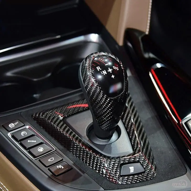 Dynacarbon™️ Carbon Fiber Gear Knob Cover Trim 1
