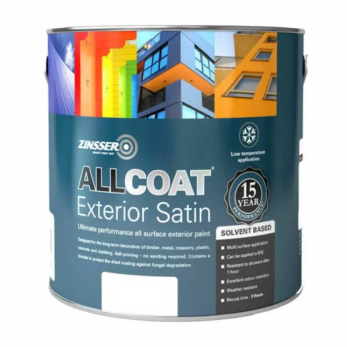 Zinsser Allcoat Exterior Satin (Solvent-Based) - Colour Match 1