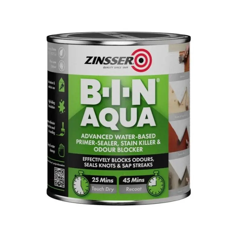 Zinsser B-I-N Aqua Primer - Tinted Colour Match (Light Colours Only) 1