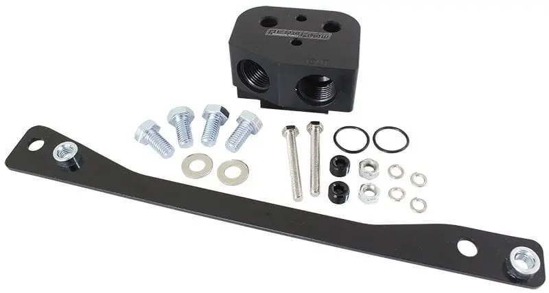 Black Anodized Oil Cooler Adapter Fitting – Af64-2114Blk 1
