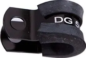 Af158-03Blk Cushioned Black P-Clamp For 3/16" Tubing With Vibration Dampening 1