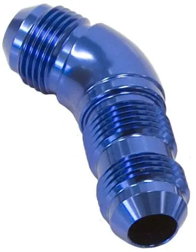 45° Full-Flow An Bulkhead Fitting – -10An Threaded Port 1