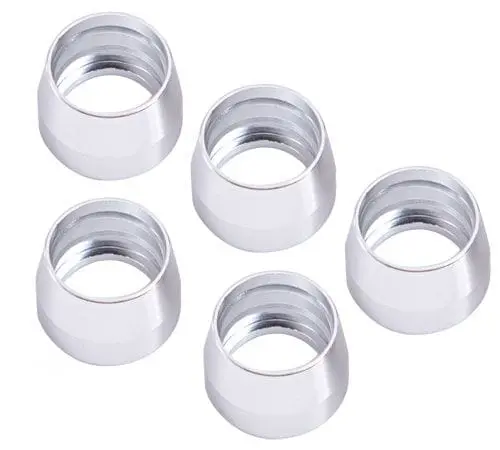 Anodized Aluminum Ptfe Hose Olive Inserts – -4An Size, 5-Pack Af299-04D 1